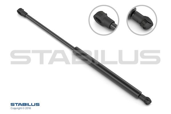 STABILUS 0744VM Tailgate strut 590N, 622 mm, // LIFT-O-MAT®