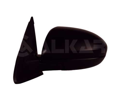 ALKAR 6140657 Wing mirror Right, primed, Electric, Heatable, Electronically foldable, Convex, for left-hand drive vehicles