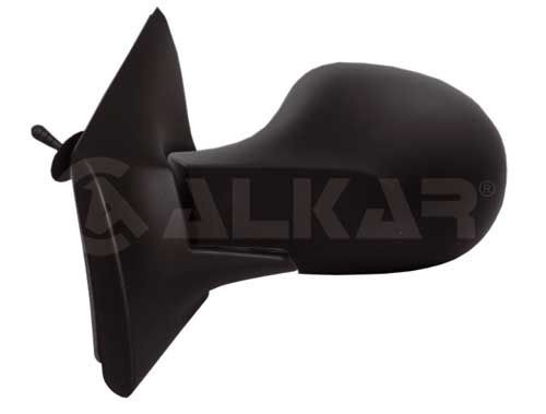 ALKAR 6164171 Wing mirror Left, Control: cable pull, Aspherical, for left-hand drive vehicles