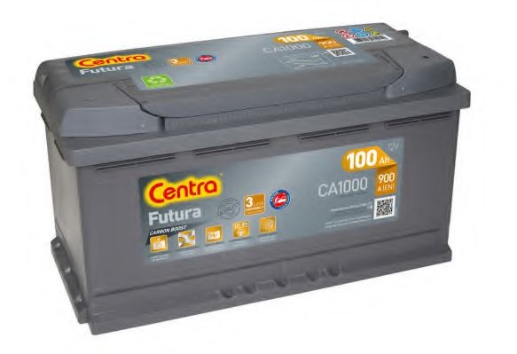 CA1000 CENTRA Car battery ALFA ROMEO 12V 100Ah 900A B13 Lead-acid battery