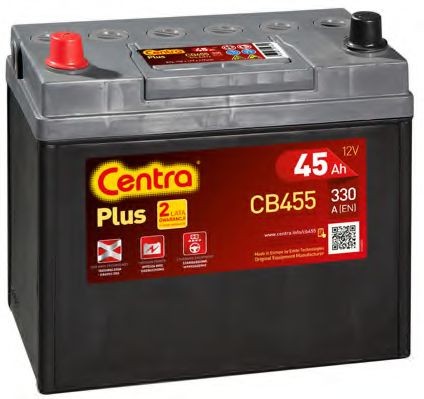 CENTRA Plus CB455 Battery 12V 45Ah 330A B13 Lead-acid battery