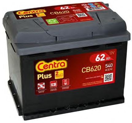 CENTRA CB620 Plus Batterie 12V 62Ah 540A B13 Bleiakkumulator
