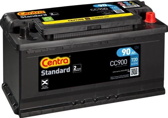 CENTRA CC900 Standard Batterie 12V 90Ah 720A B13 Bleiakkumulator