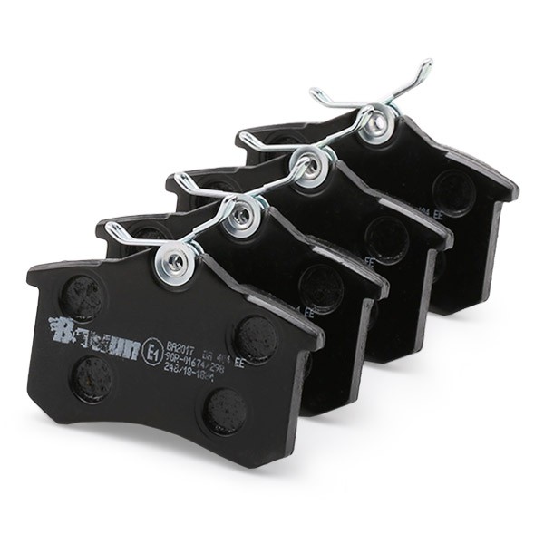 BA2017 Set of brake pads BA2017 Barum excl. wear warning contact, with brake caliper screws