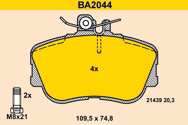 Great value for money - Barum Brake pad set BA2044