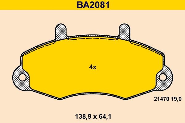 Great value for money - Barum Brake pad set BA2081