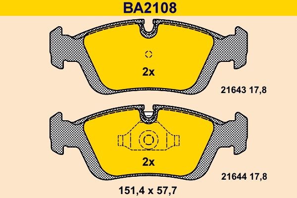 Great value for money - Barum Brake pad set BA2108