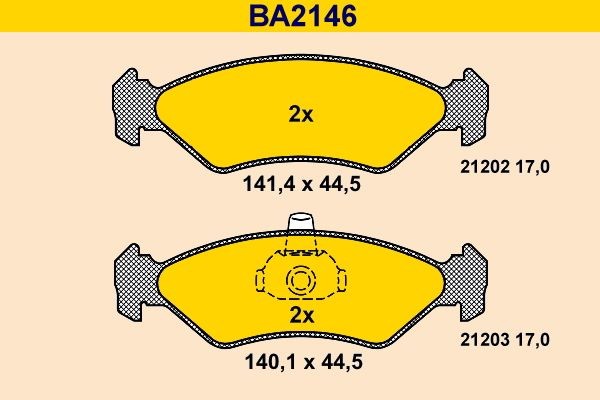 Great value for money - Barum Brake pad set BA2146