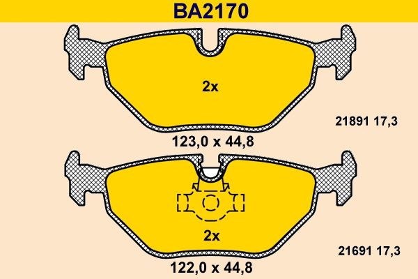 Great value for money - Barum Brake pad set BA2170