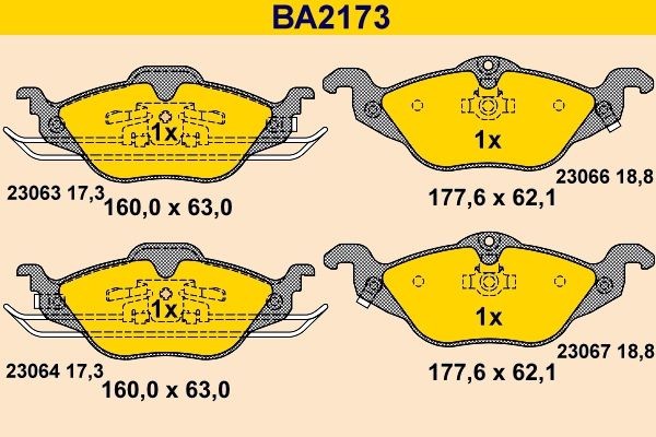 Great value for money - Barum Brake pad set BA2173