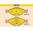 Bremsbelagsatz BA2203 — aktuelle Top OE 1111857 Ersatzteile-Angebote