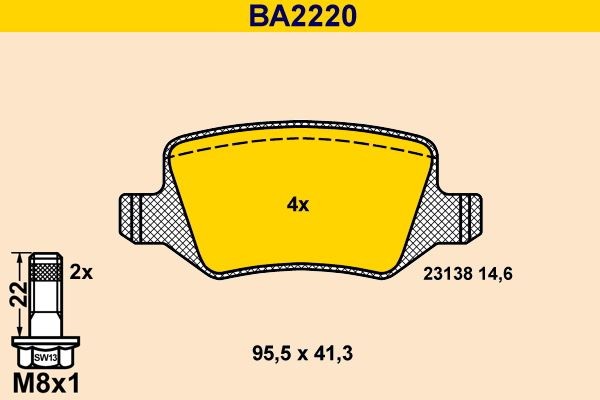 Great value for money - Barum Brake pad set BA2220