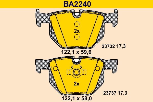 Great value for money - Barum Brake pad set BA2240
