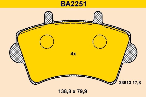 Great value for money - Barum Brake pad set BA2251