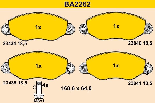 Great value for money - Barum Brake pad set BA2262