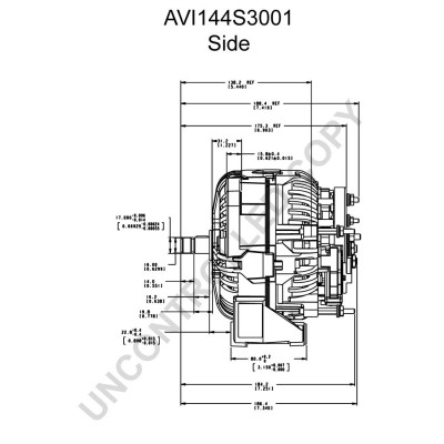 AVI144S3001 Alternator AVI144S3001 PRESTOLITE ELECTRIC 24V, 110A, with transistorised regulator