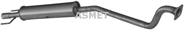 Original ASMET Middle exhaust pipe 05.125 for OPEL ASTRA