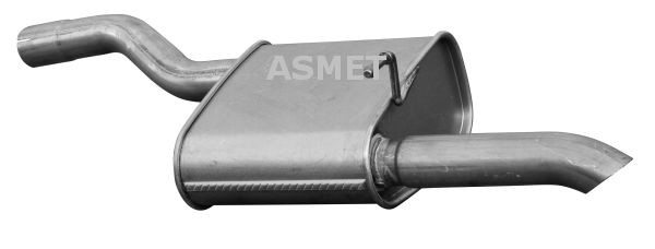 ASMET 07.155 Rear silencer 1 076 701
