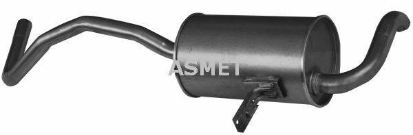 ASMET 10.104 Exhaust silencer RENAULT SCÉNIC 2002 in original quality
