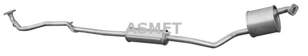 Daihatsu WILDCAT/ROCKY Middle silencer ASMET 22.009 cheap