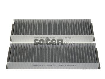 COOPERSFIAAM FILTERS PCK8171-2 Pollen filter Activated Carbon Filter, 308 mm x 98 mm x 30 mm