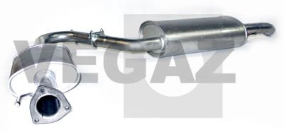VEGAZ PGS-284 Rear silencer Length: 1570mm