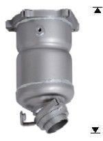 VEGAZ DK-923 Catalytic converter Euro 3, with attachment material, Front, Length: 230 mm