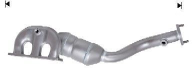 VEGAZ BK-982 Catalytic converter Euro 3, with attachment material, Front Axle Left, Length: 760 mm