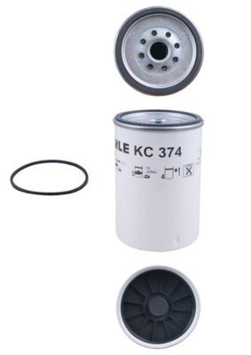 MAHLE ORIGINAL Fuel filter KC 374D suitable for MERCEDES-BENZ Citaro (O 530)