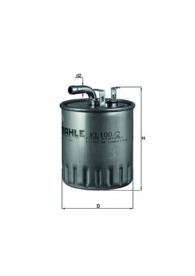 72551921 MAHLE ORIGINAL KL100/2 Fuel filter A 611 090 0852