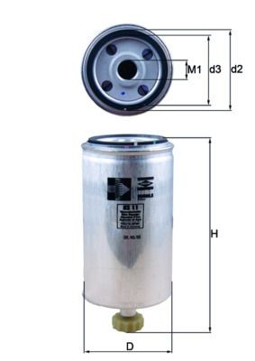MAHLE ORIGINAL KS 11 Kraftstofffilter für DAF CF 85 LKW in Original Qualität