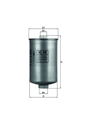 KL30 Fuel filter KL30 MAHLE ORIGINAL In-Line Filter