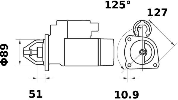 MAHLE ORIGINAL LX 754 Air filter 52,0mm, 327,6mm, Filter Insert