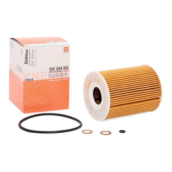 MAHLE ORIGINAL Oil filter OX 254D3 for BMW 3 Series, 7 Series
