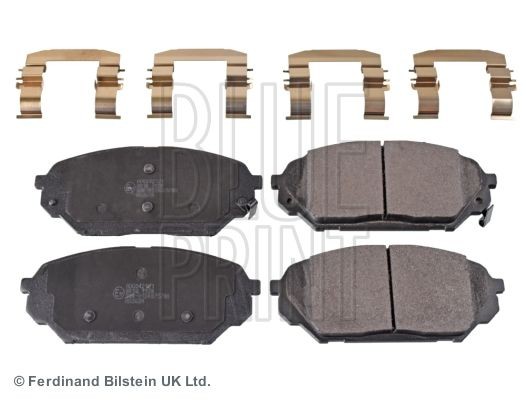 BLUE PRINT ADG042121 Brake pad set Front Axle, with acoustic wear warning
