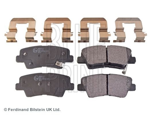 D1313-8428 BLUE PRINT Rear Axle, with acoustic wear warning, with anti-squeak plate, with fastening material Width: 41mm, Thickness 1: 14,3mm Brake pads ADG042127 buy