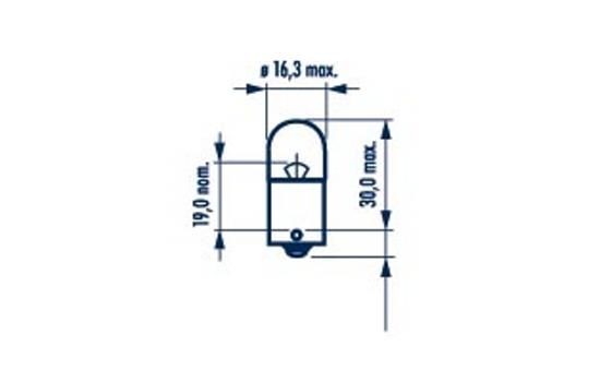 Indicator bulb NARVA 24V 5W, R5W, BA15s - 17181