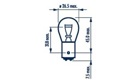 17882 Bulb, stop light 17882 NARVA BAZ15d, 21/4W, 24V