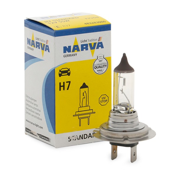 Narva LAMPAD. FANALE H7 12V 55W +50% LUCE/PX26D/POWERLI.