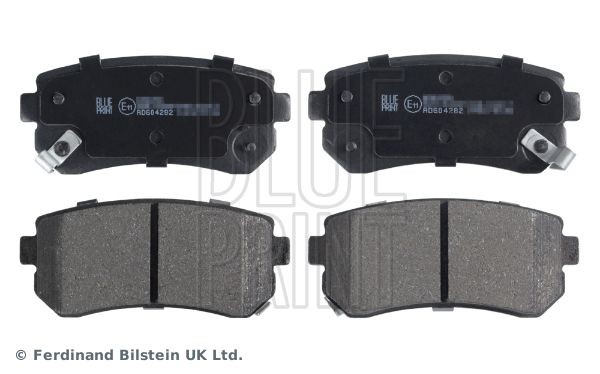 BLUE PRINT ADG04282 Brake pad set Rear Axle, with acoustic wear warning