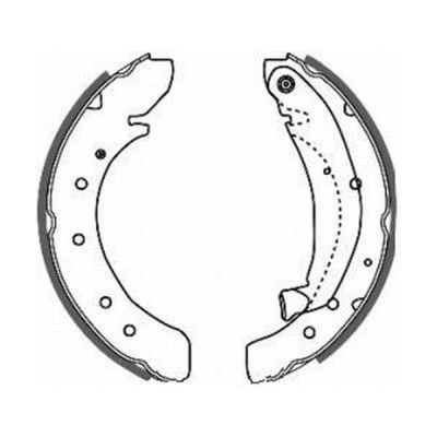 Original ABE Brake shoes and drums C0P013ABE for FIAT DUCATO