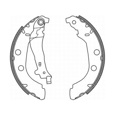 ABE Brake shoes rear and front Peugeot 406 Estate new C0P027ABE