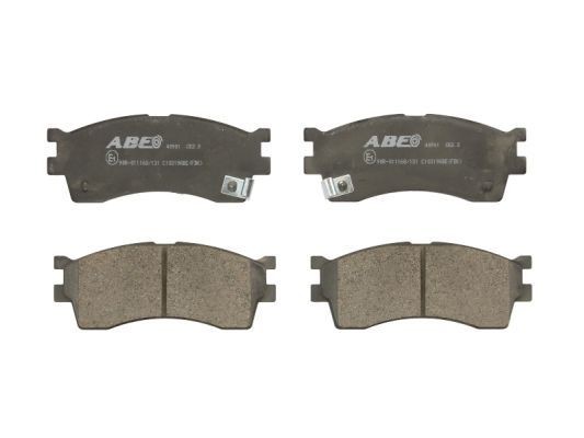 ABE Front Axle, not prepared for wear indicator Height: 51,2mm, Width: 129,2mm, Thickness: 16mm Brake pads C10319ABE buy