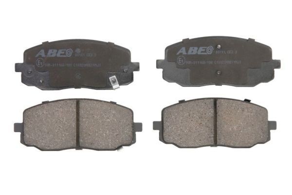 ABE C10320ABE Brake pad set Front Axle, with acoustic wear warning