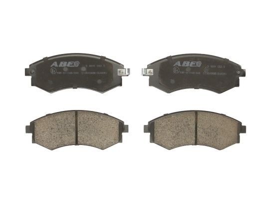ABE C10503ABE Brake pad set Front Axle, with acoustic wear warning
