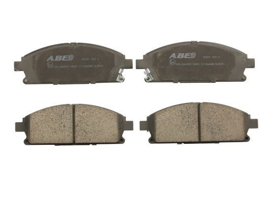 ABE C11066ABE Brake pad set Front Axle, with acoustic wear warning