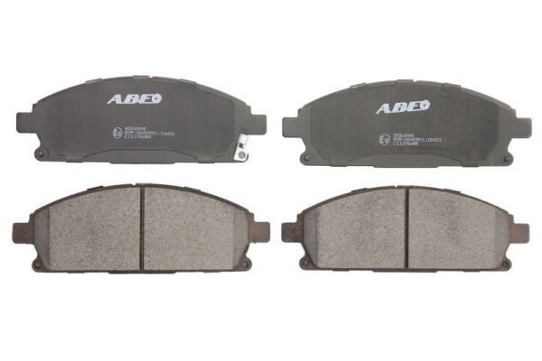 ABE C11076ABE Brake pad set Front Axle, not prepared for wear indicator, excl. wear warning contact