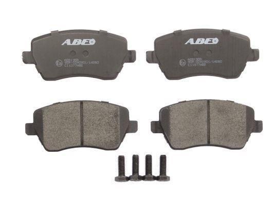 ABE Front Axle, not prepared for wear indicator Height: 52,1mm, Width: 116,2mm, Thickness: 17,3mm Brake pads C11077ABE buy