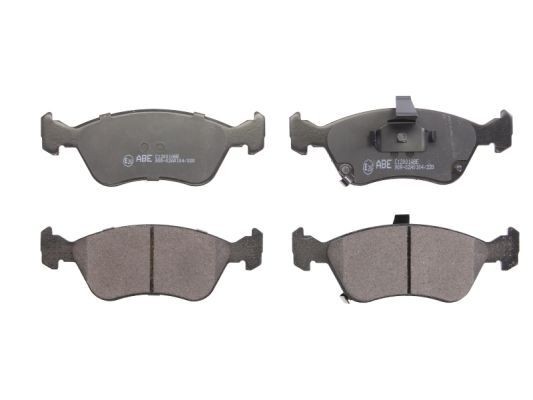 ABE C12001ABE Brake pad set Front Axle, with acoustic wear warning