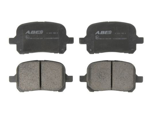 ABE Front Axle, not prepared for wear indicator Height: 59,5mm, Width: 116,9mm, Thickness: 17mm Brake pads C12083ABE buy